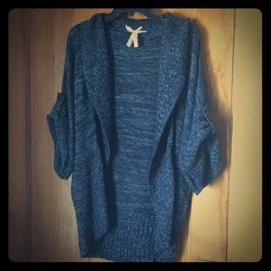 Soft blue knitted cardigan/shrug
